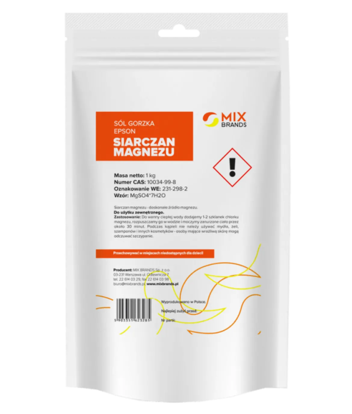 Siarczan Magnezu- Sól Gorzka Epsom 1kg Big Nature