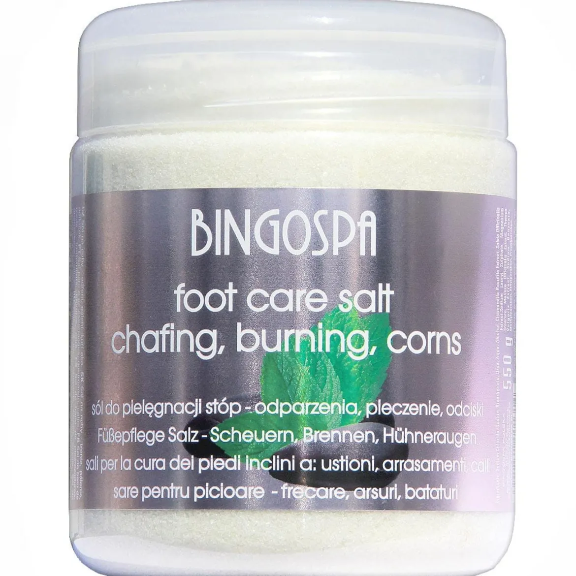 Sól do stóp - Odparzenia, pieczenie 550g BingoSpa