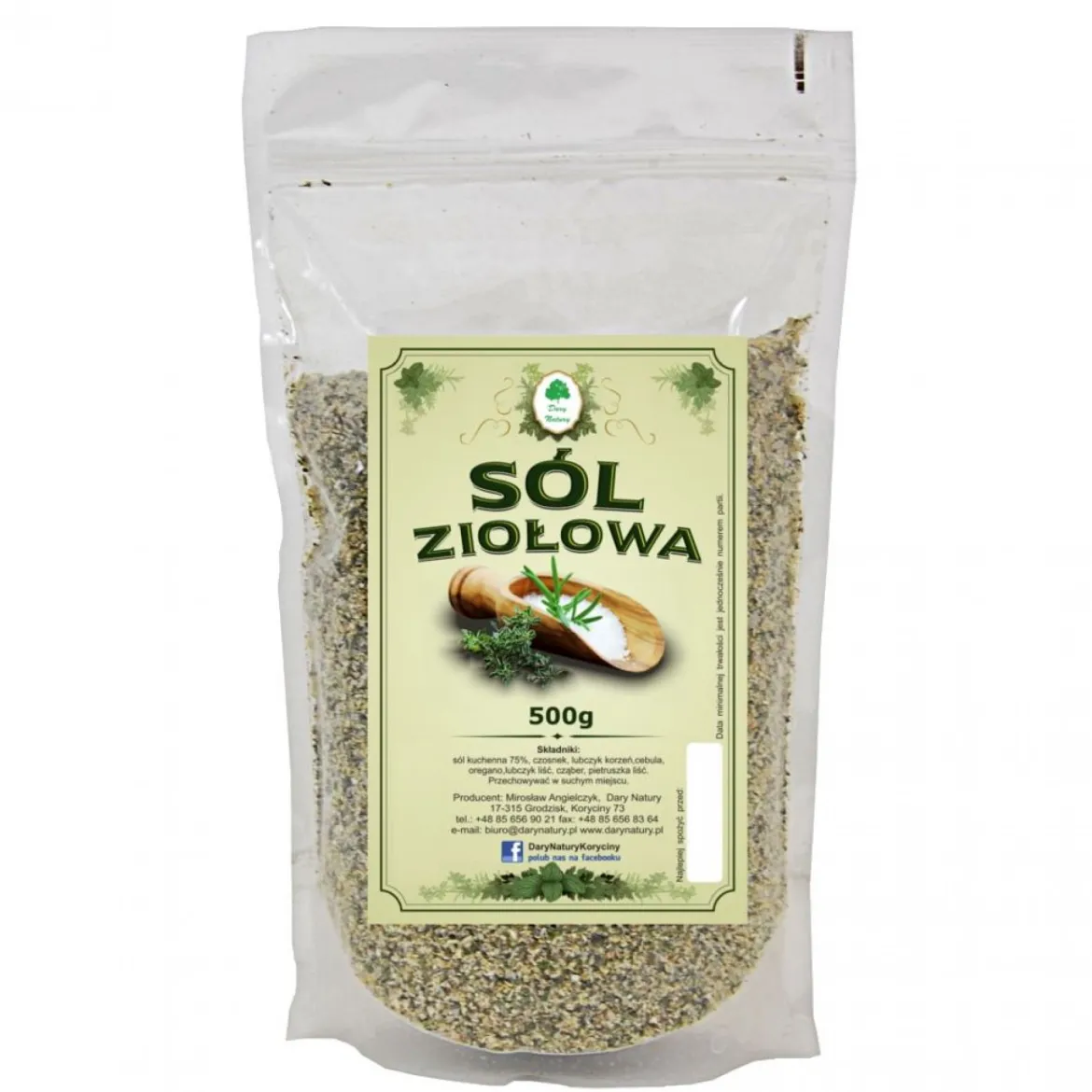 Sól ziołowa 500g Dary Natury