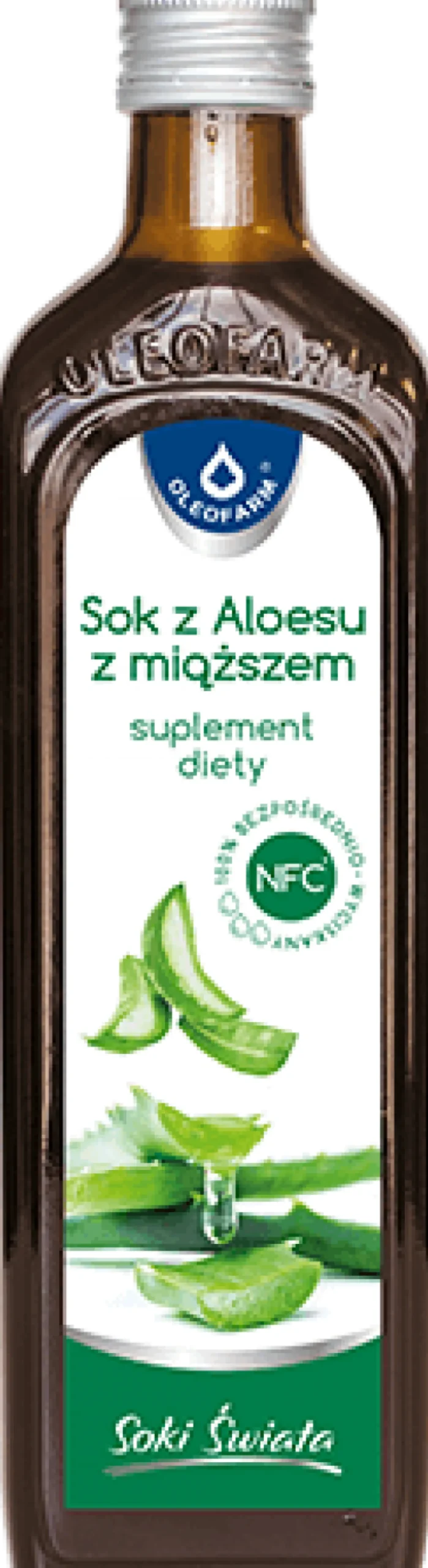 Sok z Aloesu z miąższem 500ml Oleofarm