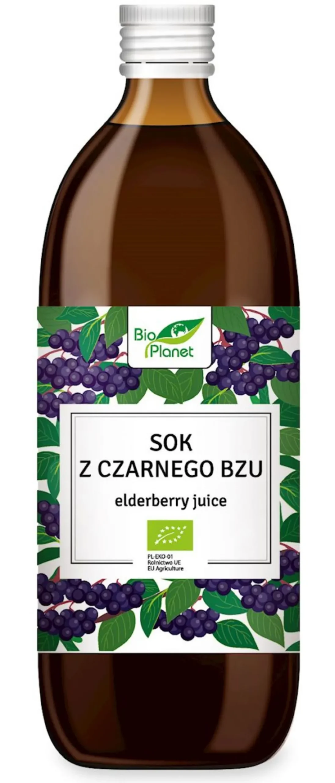 Sok z czarnego bzu BIO 500ml Bio Planet