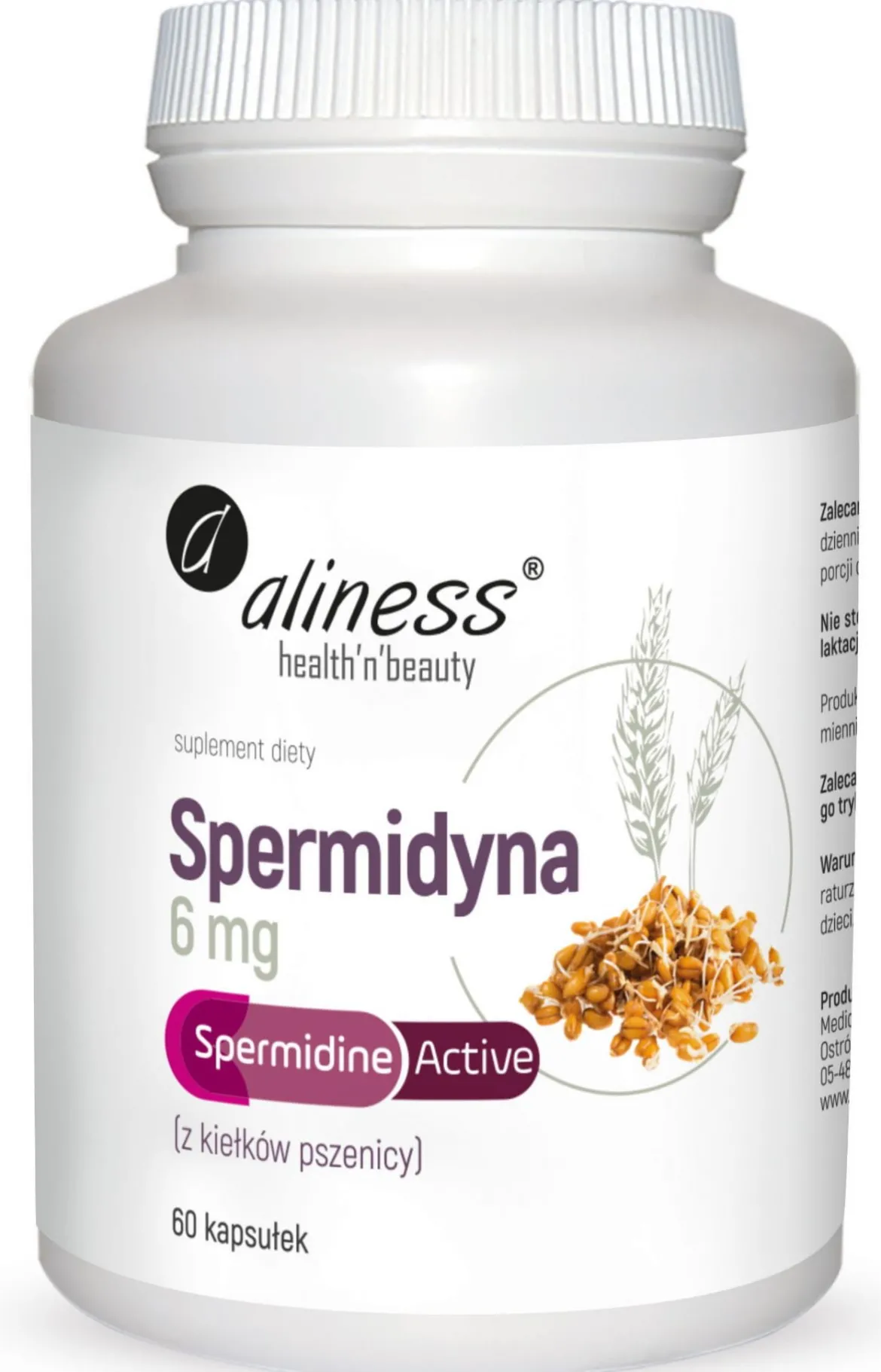 Spermidyna Active 6 mg x 60 Vege caps Aliness