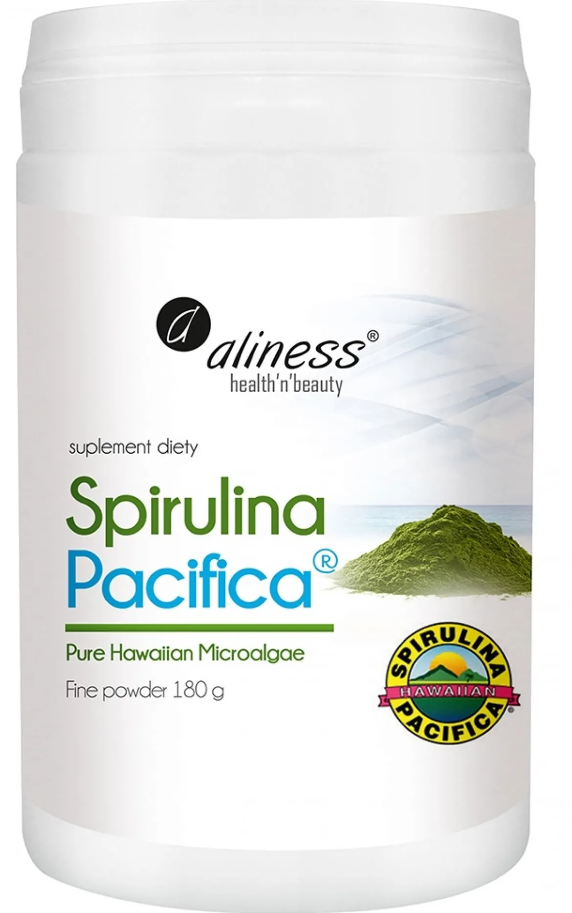Spirulina Hawajska Pacyfica® proszek 180g Aliness