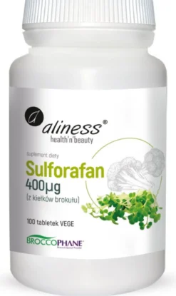 Sulforafan z kiełków brokułu 400 µg x 100 Vege tabs Aliness