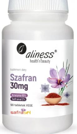 Szafran Safrasol 2%/10% 30mg 90 tabletek Aliness