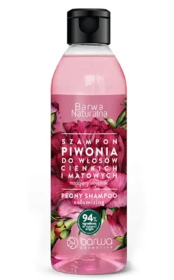 Szampon Piwonia zwiększający objętość Barwa Naturalna 300ml