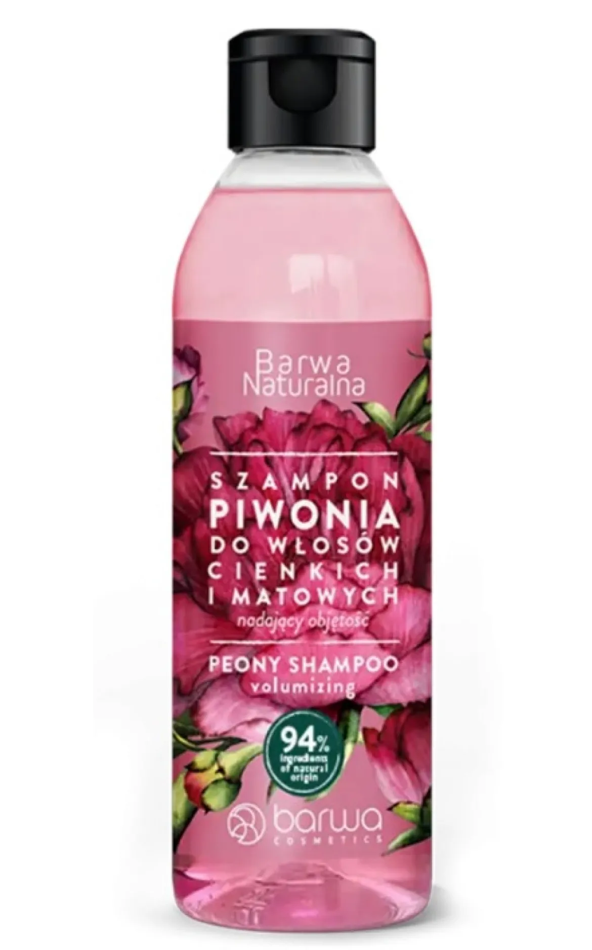 Szampon Piwonia zwiększający objętość Barwa Naturalna 300ml