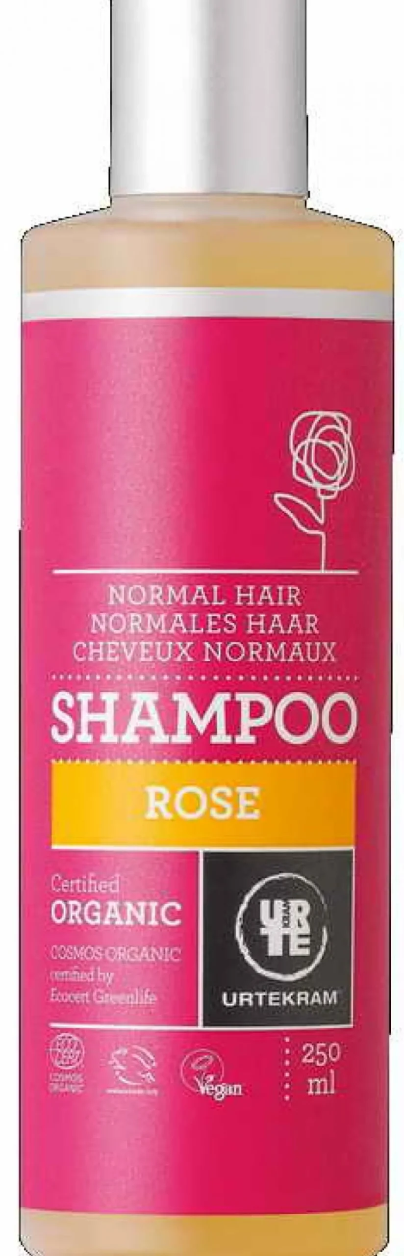Szampon różany do włosów normalnych BIO 250ml Urtekram