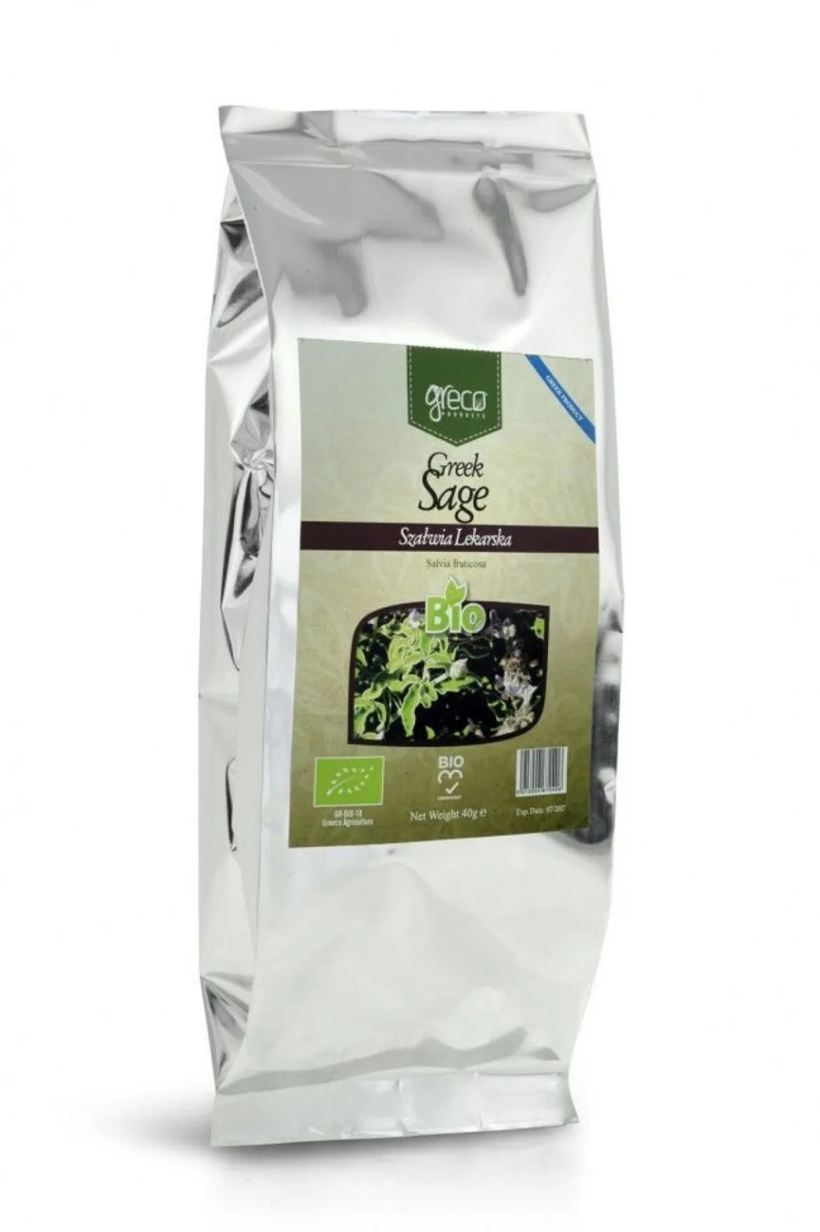 Szałwia Lekarska BIO 40g Greco Products