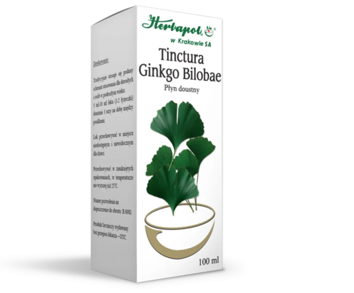 Tinctura Ginkgo Bilobae 100ml Herbapol