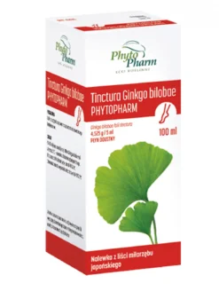 Tinctura Ginkgo Bilobae - Nalewka z miłorzębu japońskiego 100g PhytoPharm