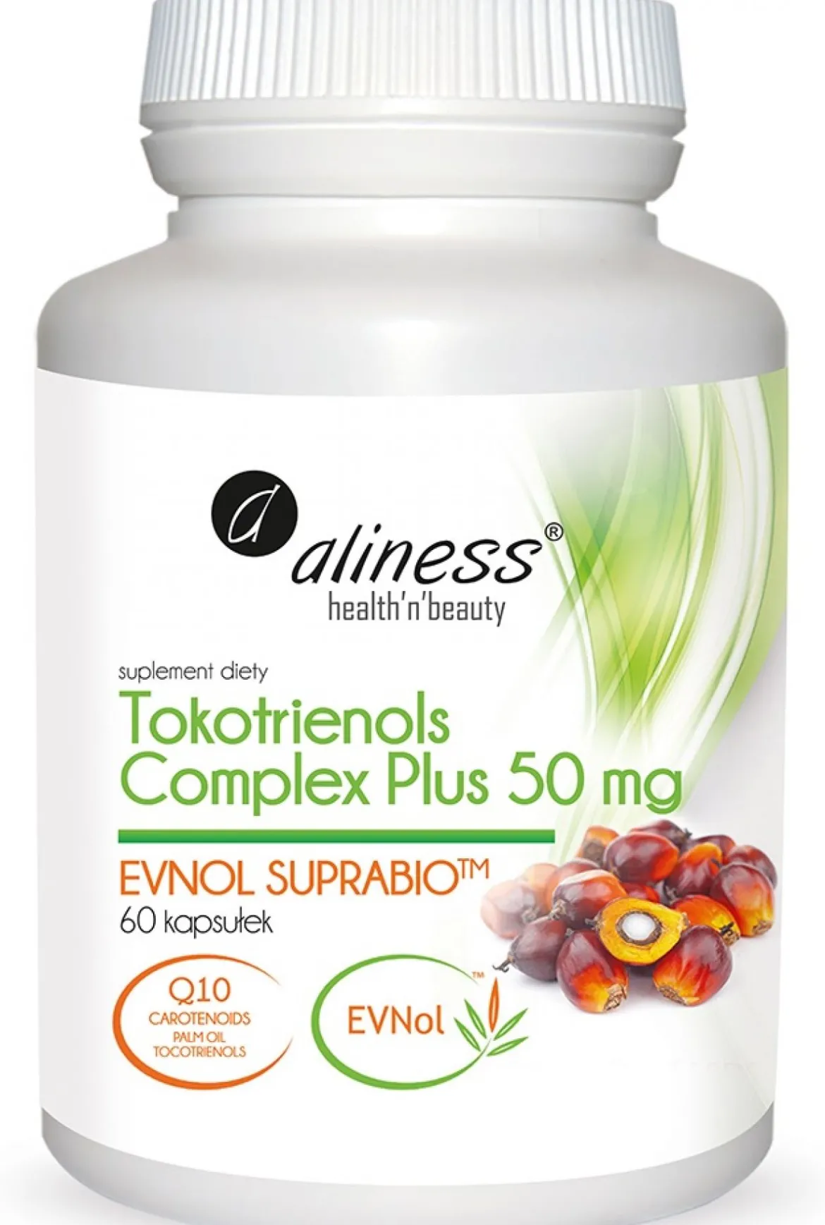 Tokotrienols Complex PLUS 50 mg EVNOL SUPRABIO x 60 kapsułek Aliness