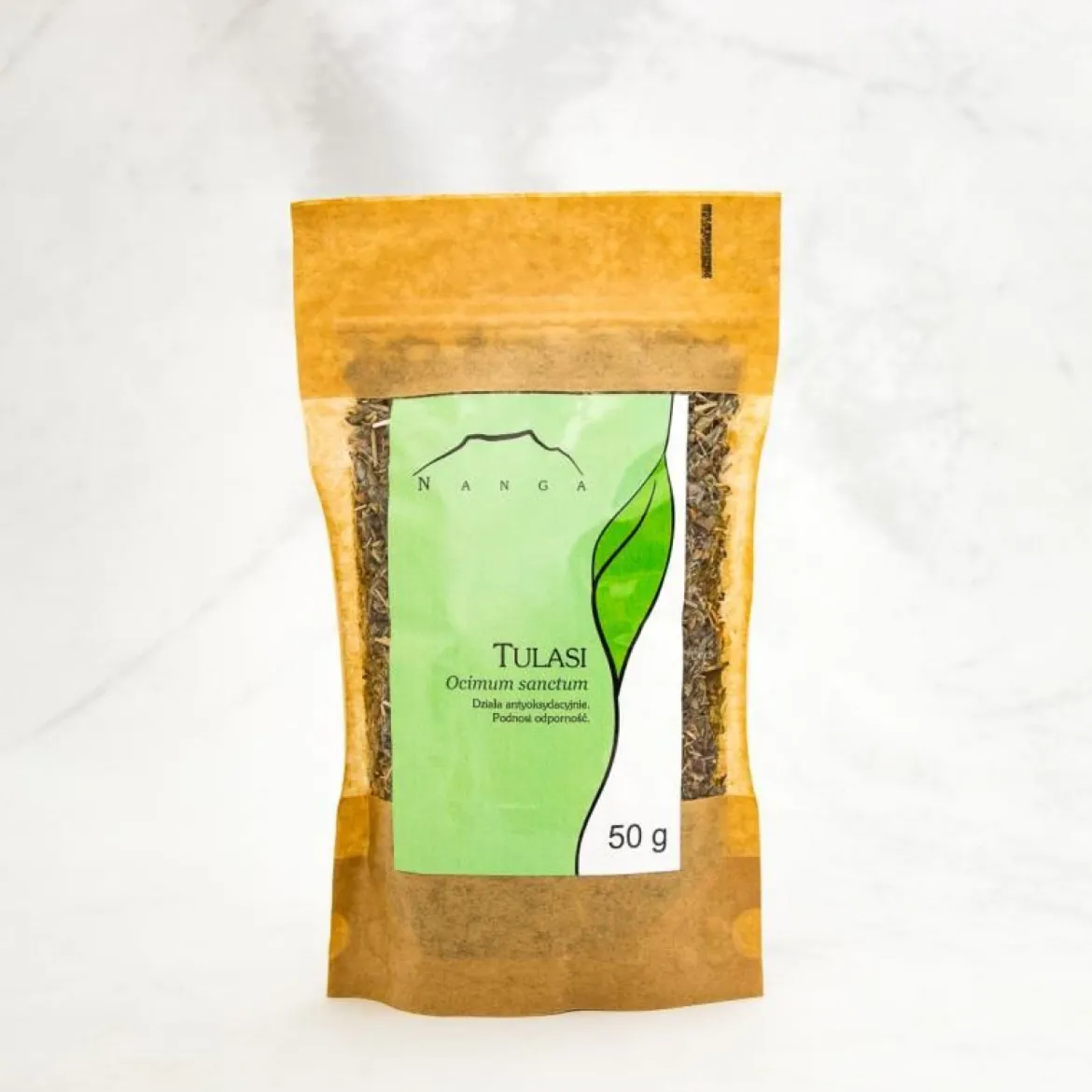 Tulsi (Tulasi) liść - Bazylia święta 50g Nanga