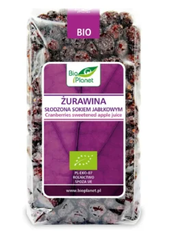 Żurawina słodzona sokiem jabłkowym BIO 400g Bio Planet