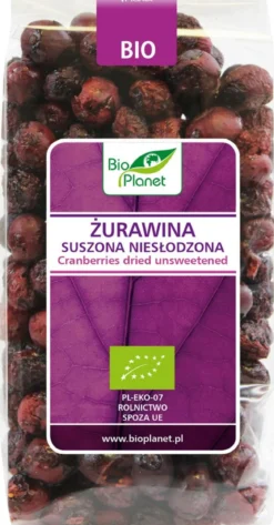 Żurawina Suszona Niesłodzona BIO 50g Bio Planet