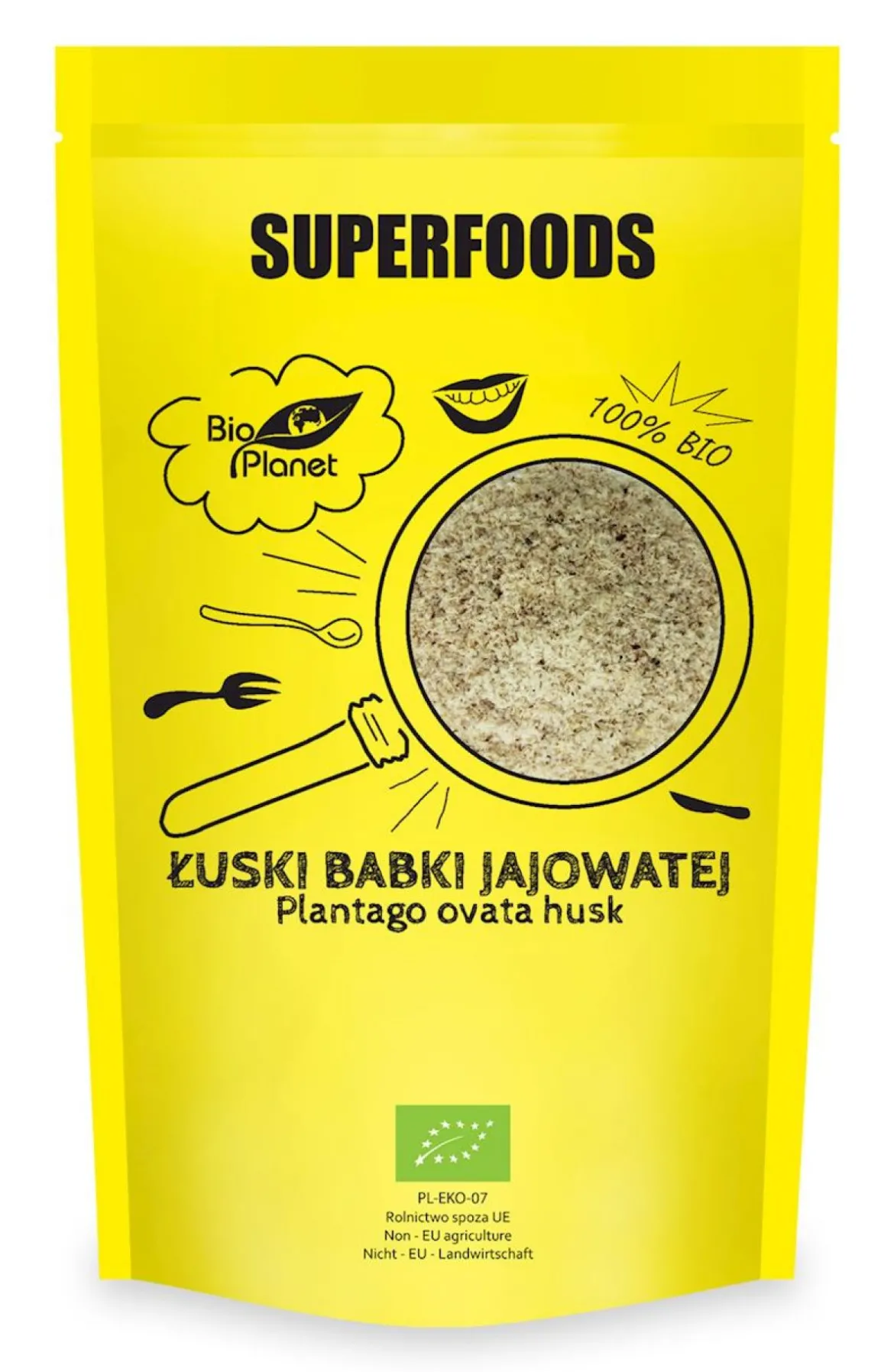 Łuski babki jajowatej BIO 100g Bio Planet