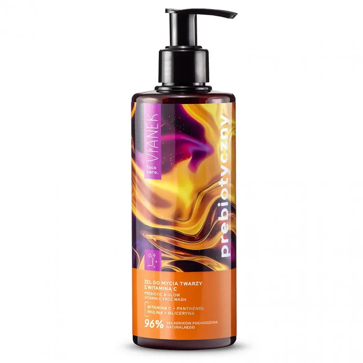 Vianek Prebiotyczny żel do mycia twarzy z witaminą C 300ml Sylveco