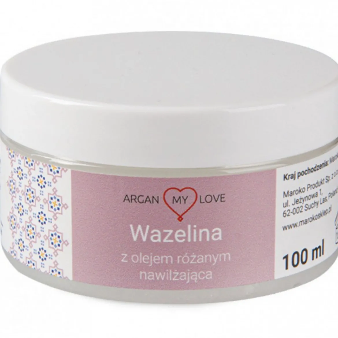 Wazelina z olejem różanym 100ml Argan My Love