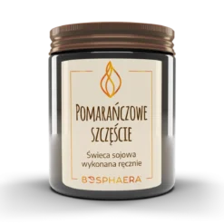 Świeca sojowa Pomarańczowe Szczęście 190g Bosphaera