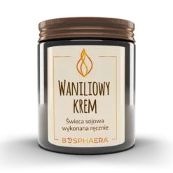Świeca sojowa Waniliowy Krem 190g Bosphaera