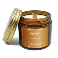 Świeca sojowa zapachowa z drewnianym knotem Pierniczki 120g Your Candle