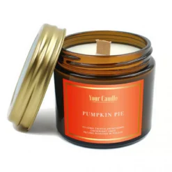 Świeca sojowa zapachowa z drewnianym knotem Pumpkin Pie 120g