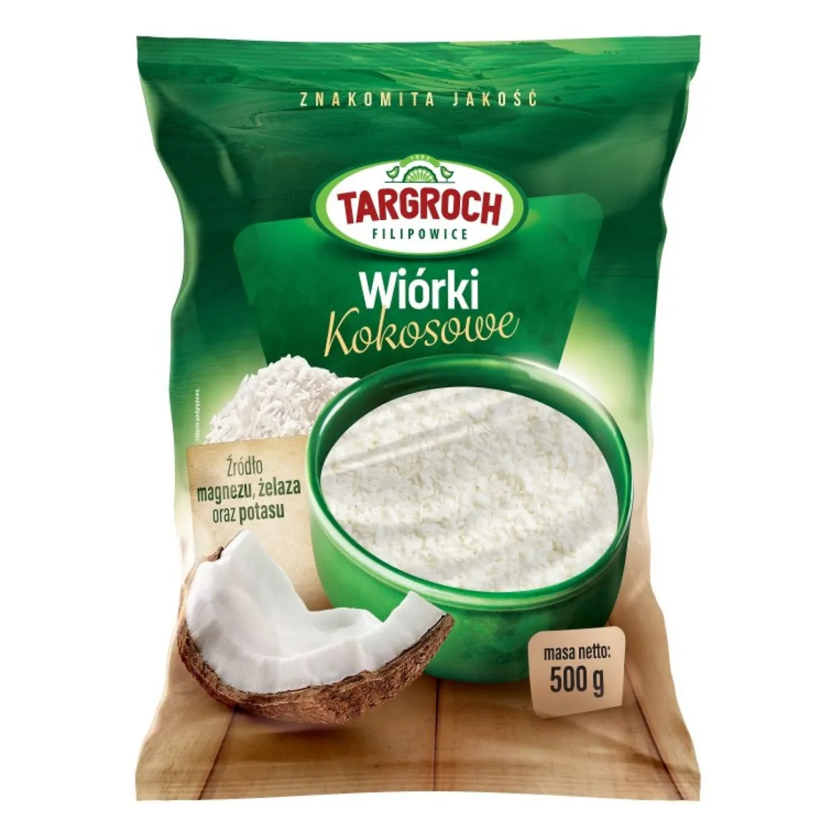 Wiórki kokosowe 500g Targroch