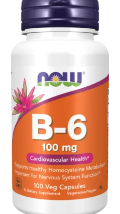 Witamina B6 100 kapsułek Now Foods
