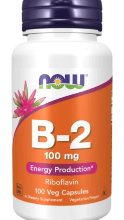 Witamina B-2 100mg 100 kapsułek Now Foods