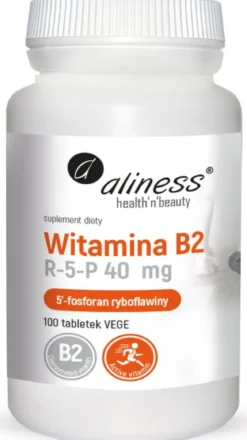 Witamina B2 R-5-P/ Ryboflawina 40mg 100tabletek Aliness