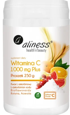 Witamina C 1000 Buforowana Plus Proszek 250g Aliness