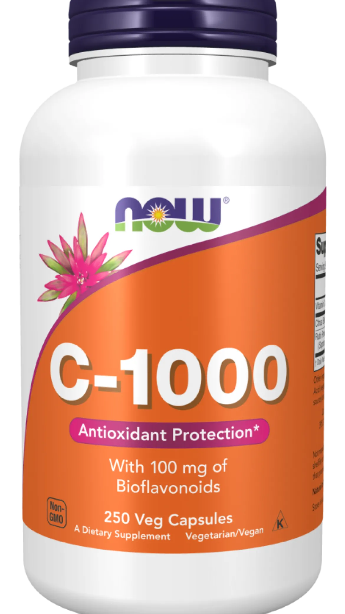 Witamina C-1000 z bioflawonoidami 250 kapsułek Now Foods