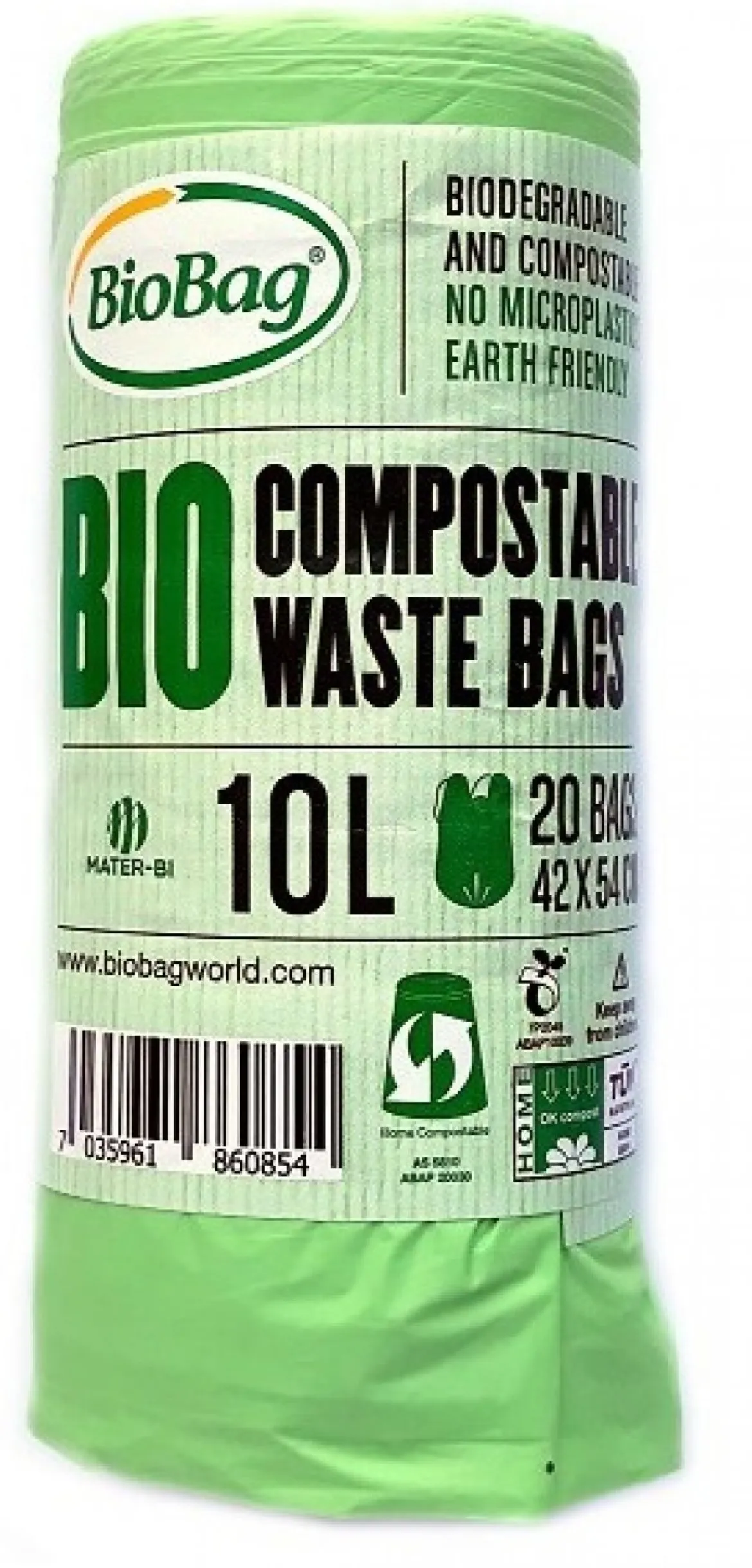 Worki na odpady BIO i zmieszane 10l 20 sztuk Kompostowalne i biodegradowalne Biobag