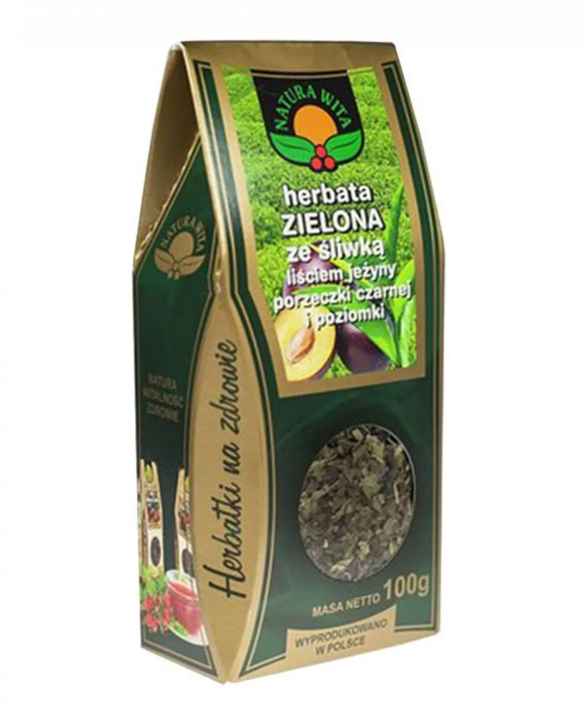 Zielona ze śliwką 100g Natura Wita
