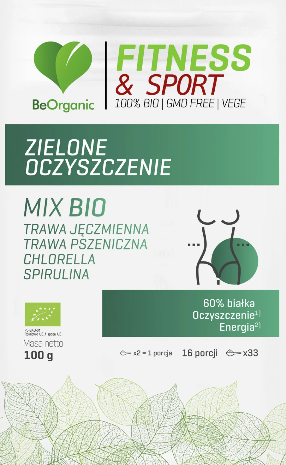 Zielone Oczyszczenie MIX BIO 100g BeOrganic