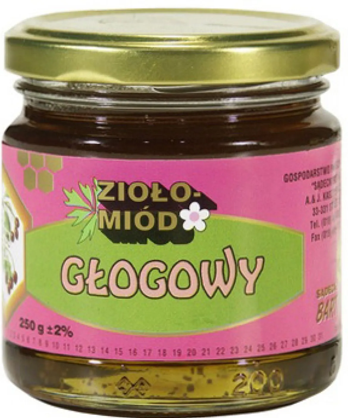 Ziołomiód Głogowy 250g Bartnik Sądecki